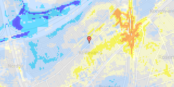 Ekstrem regn på Lykkesholms Allé 38