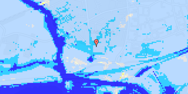 Ekstrem regn på Lystrupvej 204