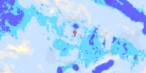 Ekstrem regn på Løjenkærvej 10