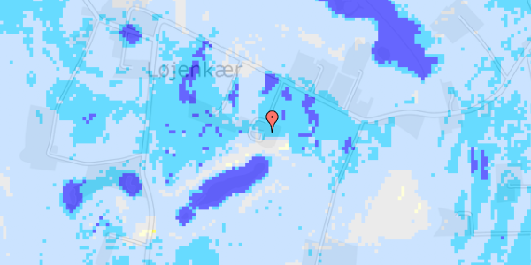 Ekstrem regn på Løjenkærvej 16