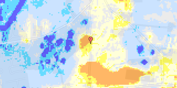 Ekstrem regn på Malling Bjergevej 10