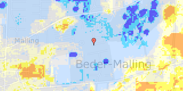 Ekstrem regn på Mallinggårdsvej 28A