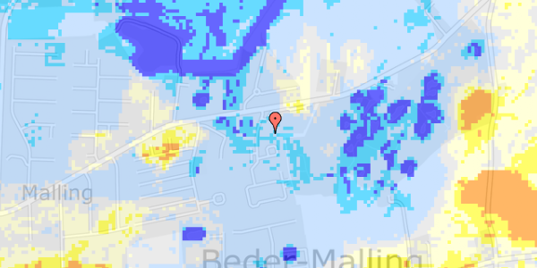 Ekstrem regn på Mallinggårdsvej 63