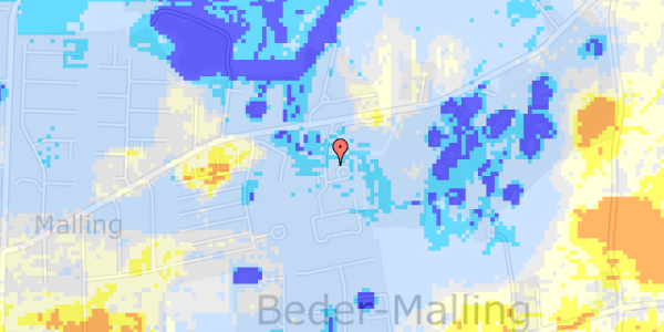 Ekstrem regn på Mallinggårdsvej 79