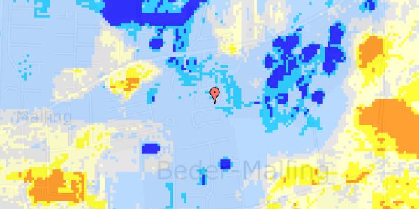 Ekstrem regn på Mallinggårdsvej 123A