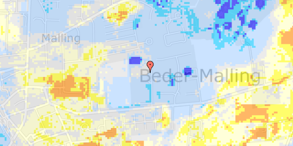 Ekstrem regn på Markskellet 93