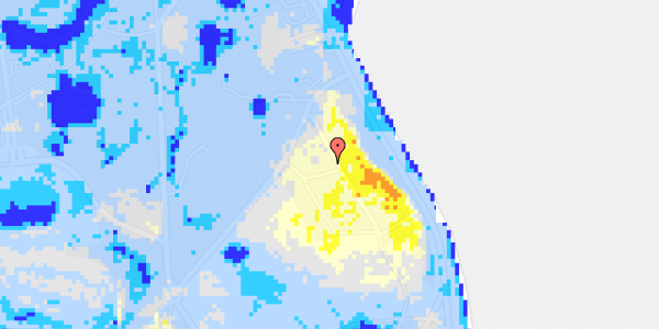 Ekstrem regn på Niels W. Gades Vej 8