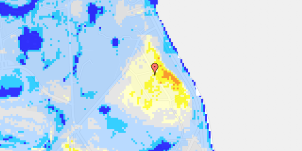 Ekstrem regn på Niels W. Gades Vej 10