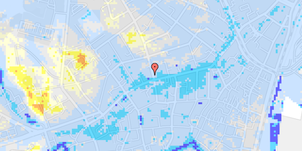 Ekstrem regn på Ny Munkegade 1A, 1. th