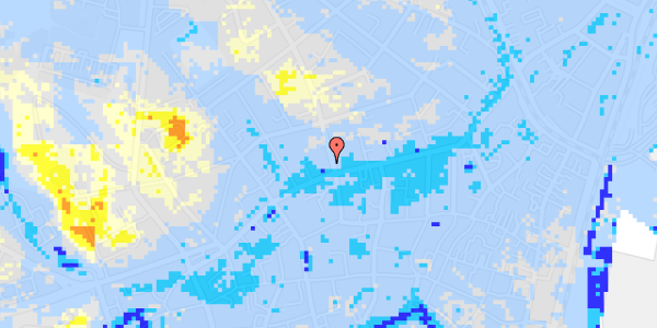 Ekstrem regn på Ny Munkegade 1A, 3. tv