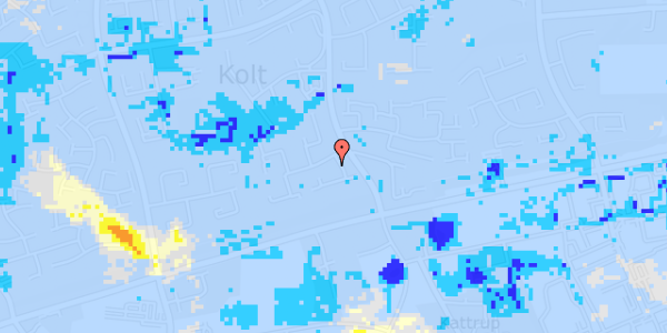 Ekstrem regn på Pilegårdsvej 23