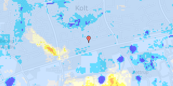 Ekstrem regn på Pilegårdsvej 37