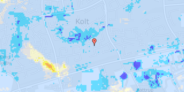 Ekstrem regn på Pilegårdsvej 45