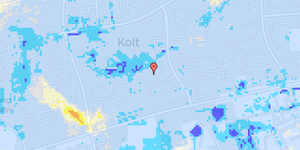 Ekstrem regn på Pilegårdsvej 61A