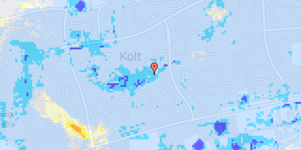 Ekstrem regn på Pilegårdsvej 105