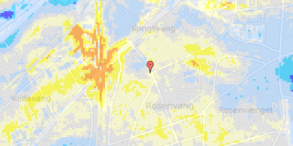 Ekstrem regn på Rosenvangs Allé 20, st. tv