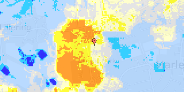 Ekstrem regn på Rødlundvej 256A