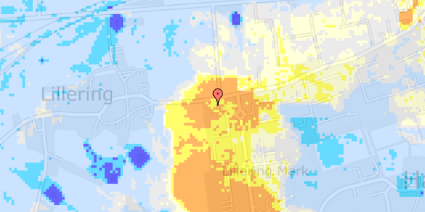 Ekstrem regn på Rødlundvej 525