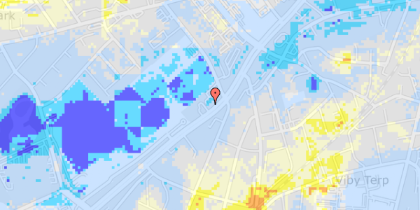 Ekstrem regn på Skanderborgvej 208, 1. tv