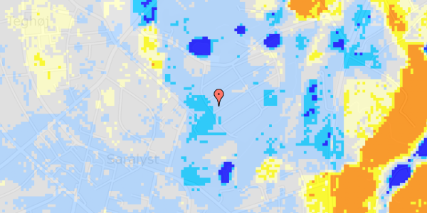 Ekstrem regn på Haveforeningen Skovlunden 43