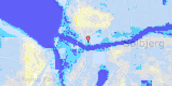 Ekstrem regn på Solbjerg Hovedgade 49