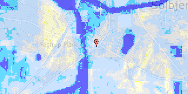 Ekstrem regn på Solbjerg Hovedgade 94