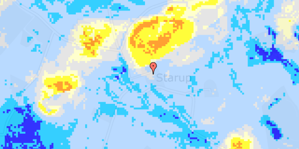 Ekstrem regn på Starupvej 161