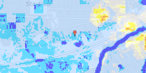 Ekstrem regn på Stavtrupvej 77