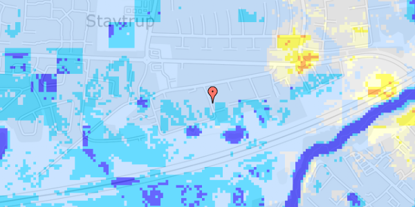 Ekstrem regn på Stavtrupvej 81