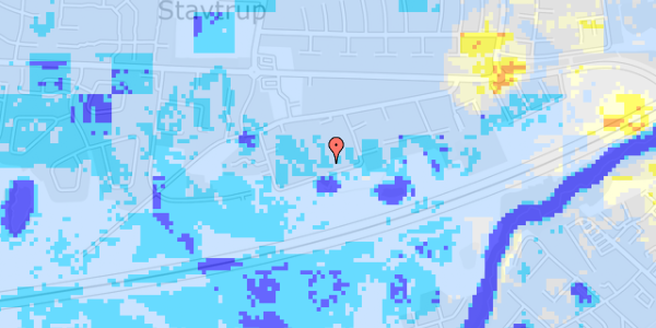 Ekstrem regn på Stavtrupvej 99C