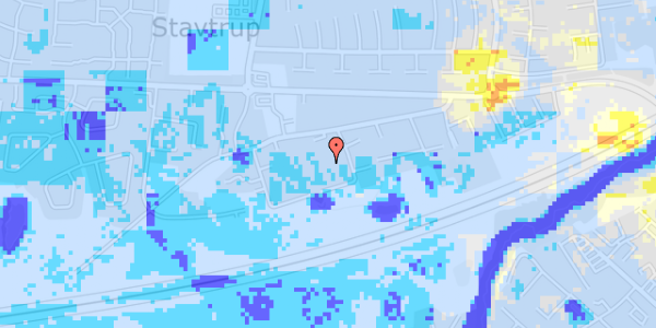 Ekstrem regn på Stavtrupvej 107