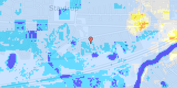 Ekstrem regn på Stavtrupvej 137B