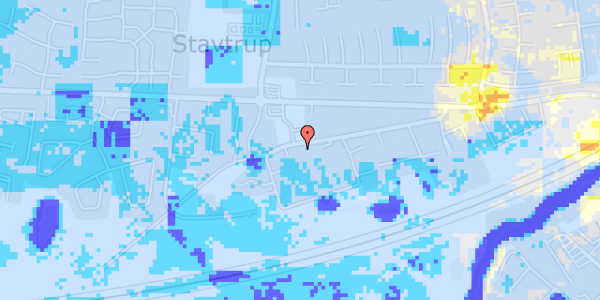 Ekstrem regn på Stavtrupvej 153B