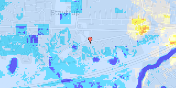 Ekstrem regn på Stavtrupvej 153D