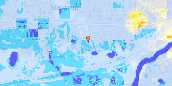 Ekstrem regn på Stavtrupvej 169