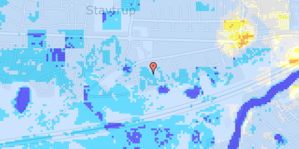 Ekstrem regn på Stavtrupvej 173