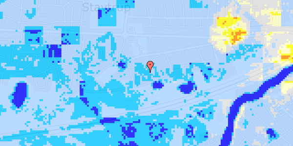 Ekstrem regn på Stavtrupvej 199C