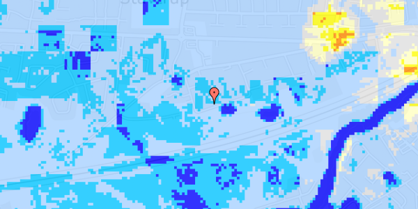 Ekstrem regn på Stavtrupvej 203E