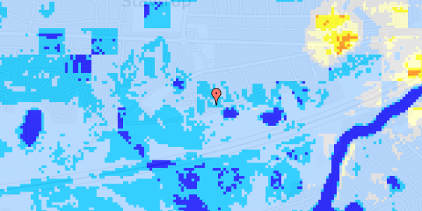 Ekstrem regn på Stavtrupvej 203F