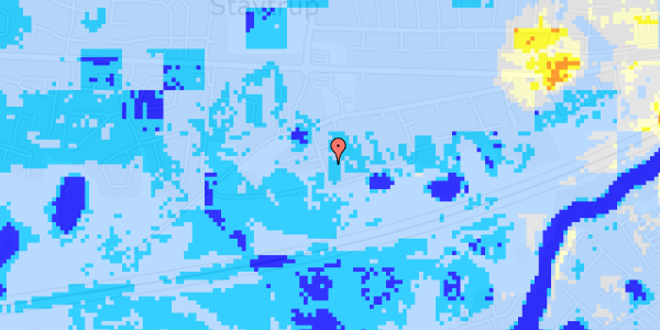 Ekstrem regn på Stavtrupvej 219A