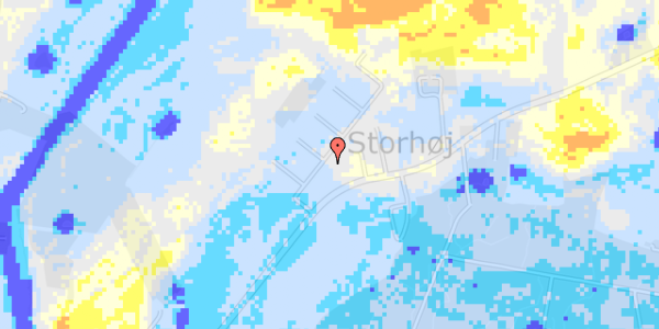 Ekstrem regn på Storhøjvej 12