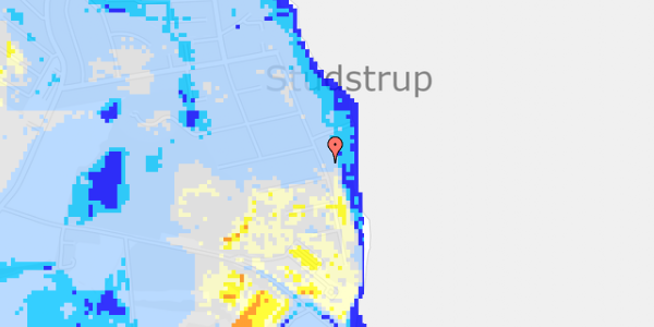 Ekstrem regn på Studstrup Strandvej 23