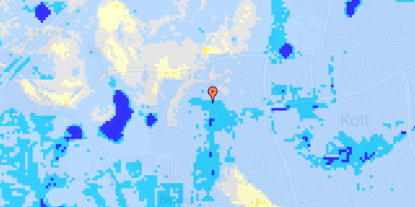 Ekstrem regn på Svanlevvej 79