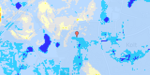 Ekstrem regn på Svanlevvej 95