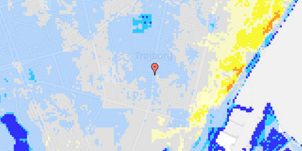 Ekstrem regn på Tordenskjoldsgade 29, st. tv