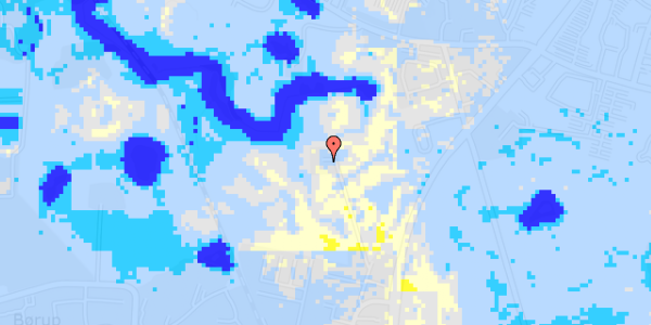 Ekstrem regn på Tranbjerg Hovedgade 6