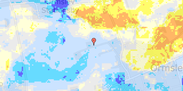 Ekstrem regn på Trindballevej 37