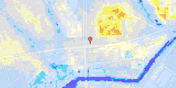 Ekstrem regn på Vestre Ringgade 34, 1. th