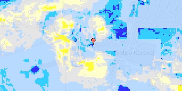 Ekstrem regn på Viborgvej 778