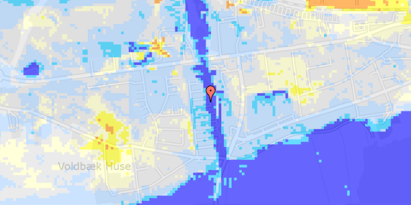 Ekstrem regn på Ørvadsvej 124